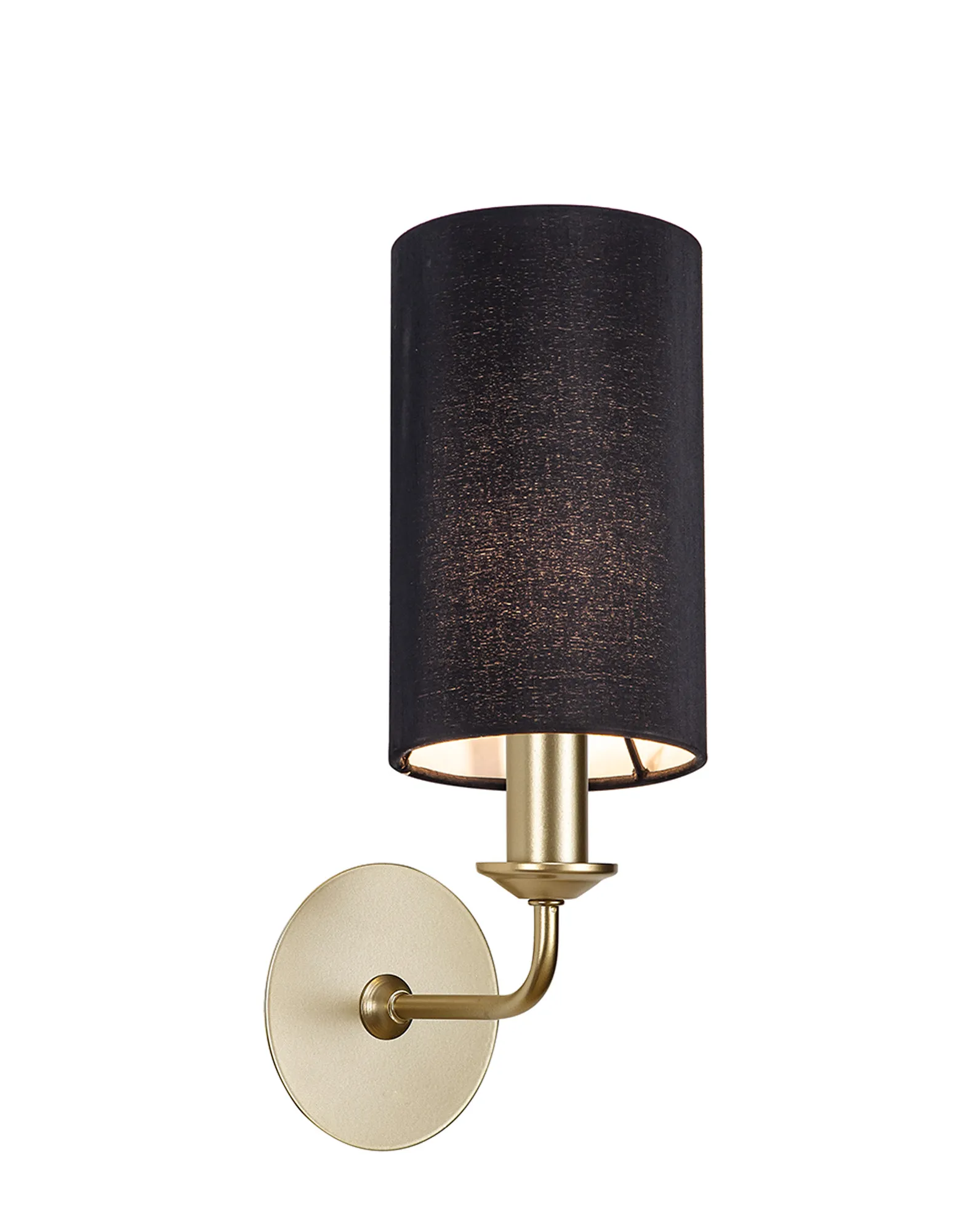 DK0949  Banyan Wall Lamp 1 Light Champagne Gold; Black